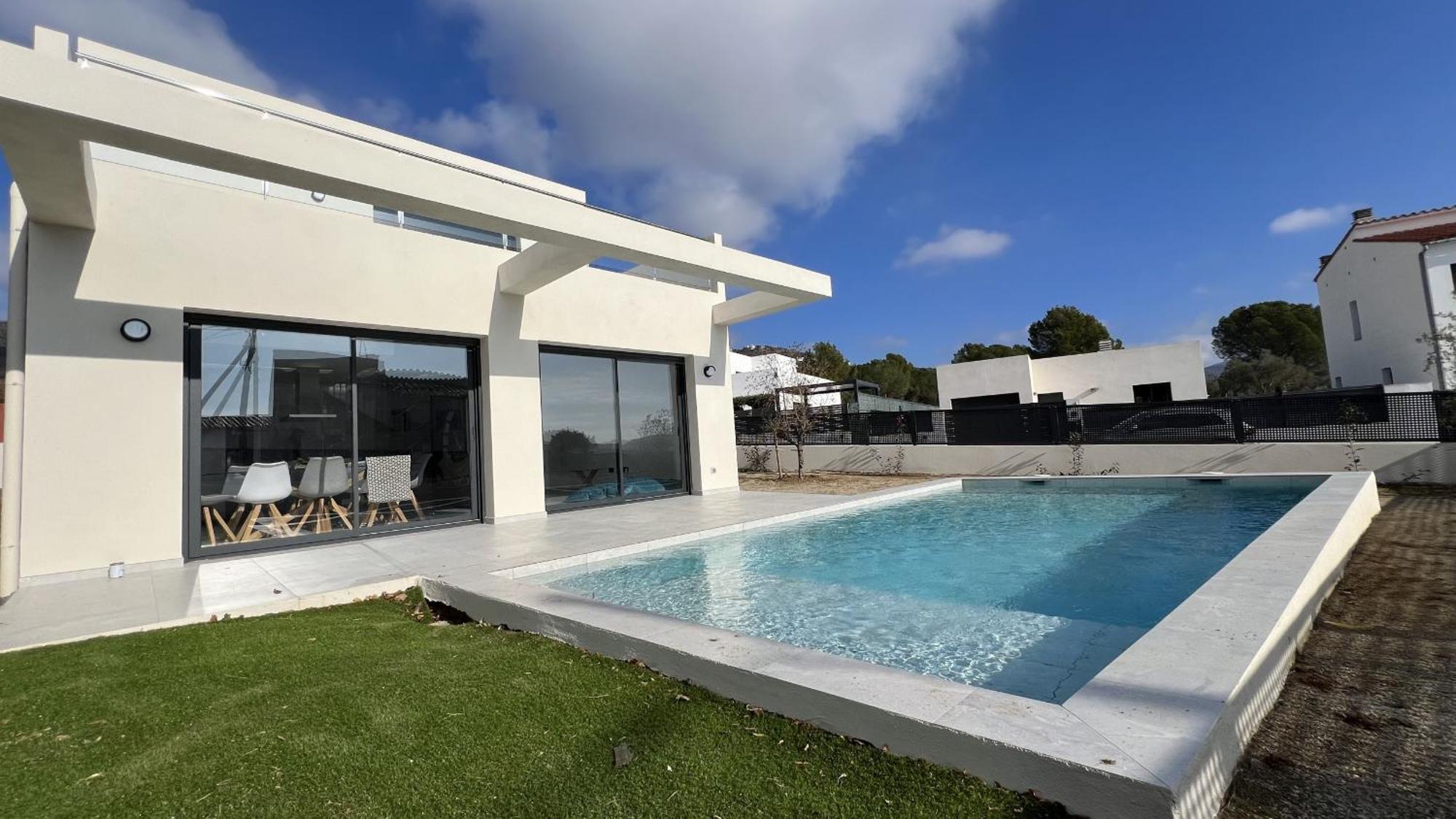 Villa Casa Moderna Roses Con Piscina Y Jardin Mas Bosca, Roses Palau Saverdera Esterno foto