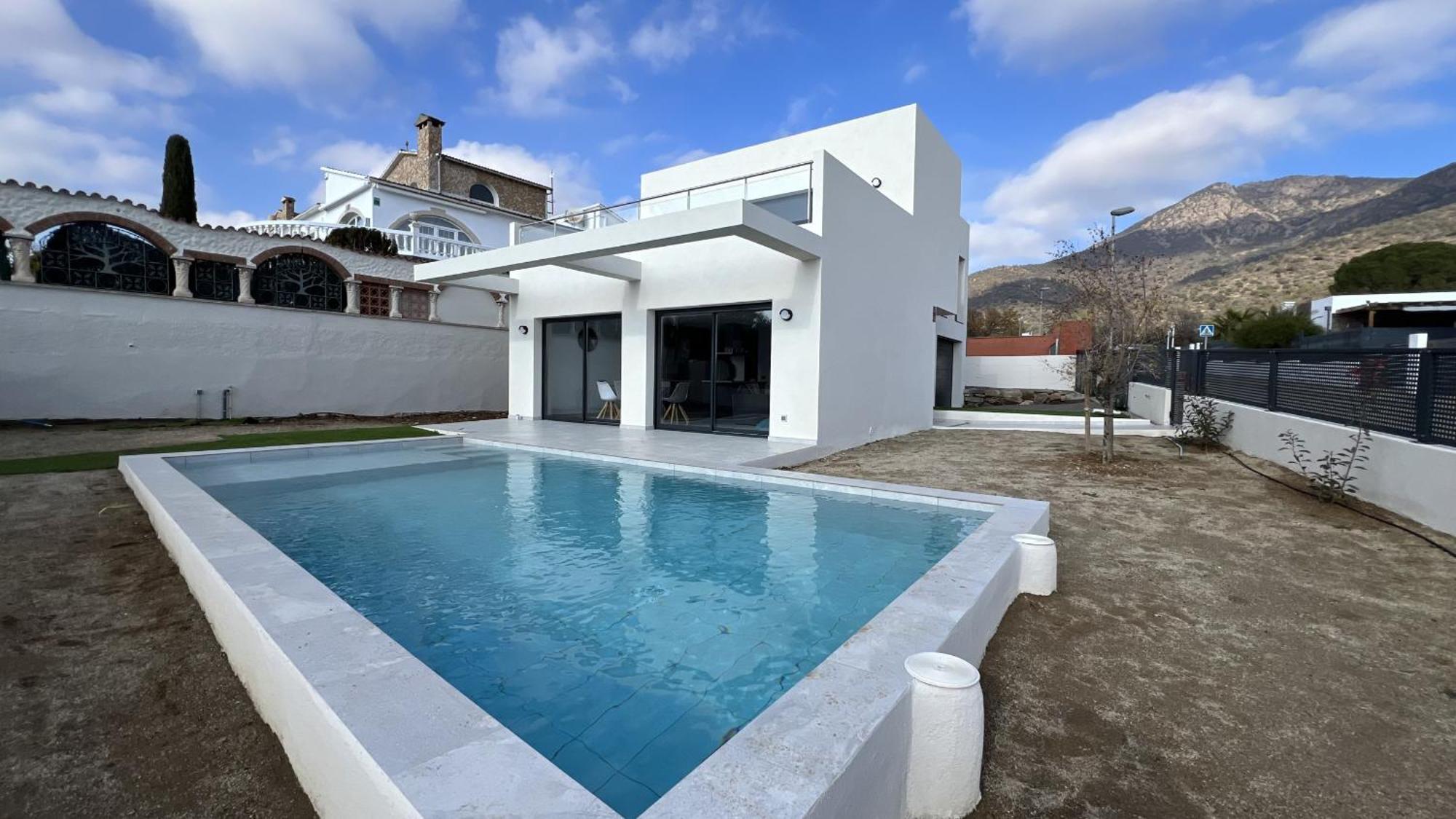 Villa Casa Moderna Roses Con Piscina Y Jardin Mas Bosca, Roses Palau Saverdera Esterno foto